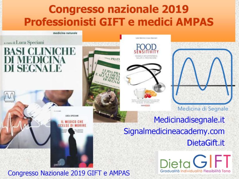 Roma, Congresso nazionale di alimentazione e Medicina di Segnale