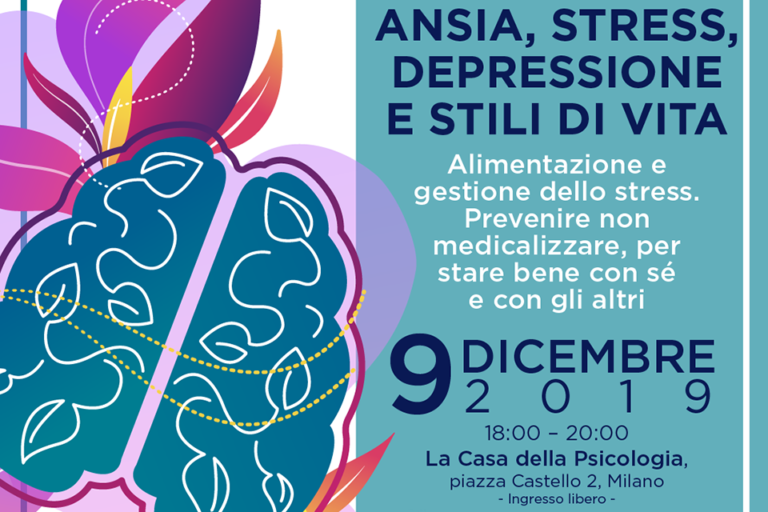 Ansia, stress, depressioni e stili di vita – 9 dicembre, Milano