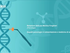 ASPETTI PSICOLOGICI IN ALIMENTAZIONE E MEDICINA DI SEGNALE