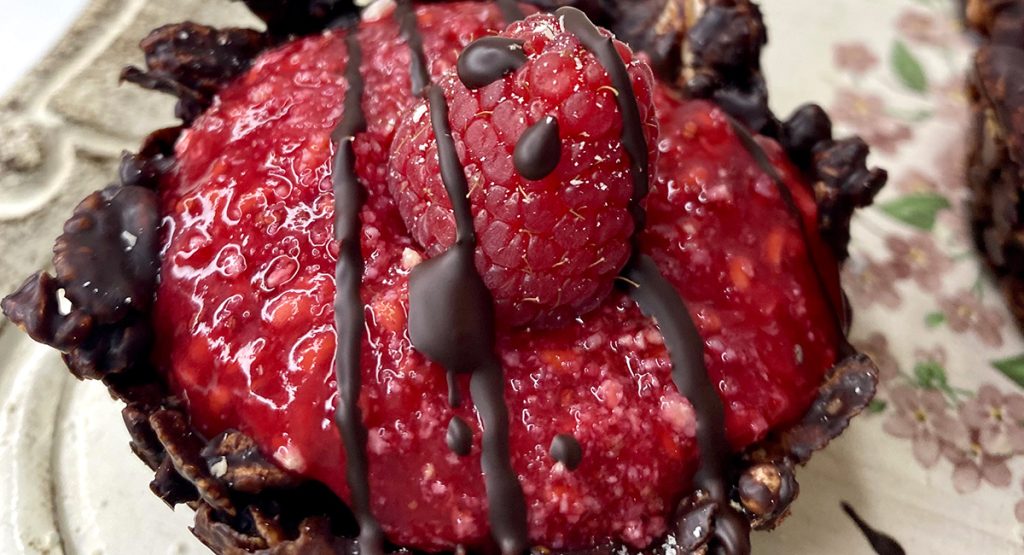 Tartine al cioccolato e lamponi, senza cottura – Ricetta di Lyda Bottino