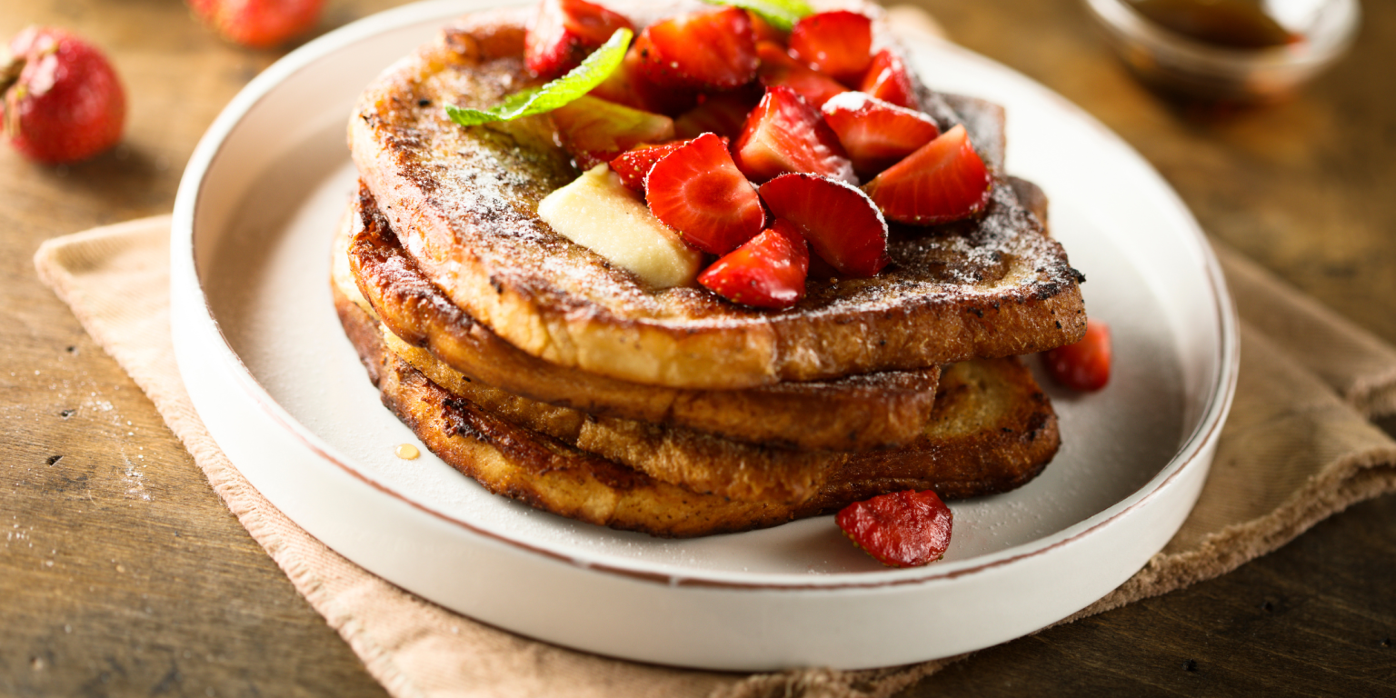 French Toast alle fragole french toast, freench toast alle fragole, french toast sano