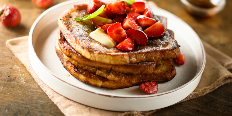 french toast, freench toast alle fragole, french toast sano